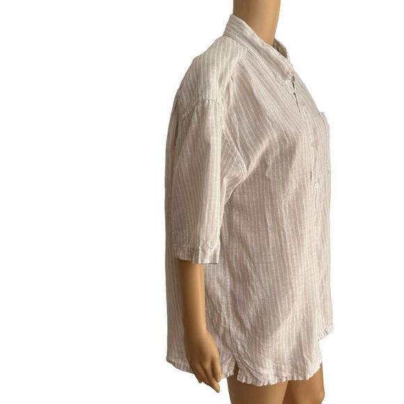 La Havana men’s 100% linen striped shirt size L - Picture 2 of 9